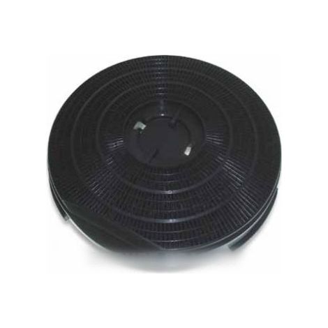 Filtre charbon rond type 34 255mm 290g (à l'unité) (481281718531, 484000008610) Hotte AEG, ARISTON HOTPOINT, ARTHUR MARTIN ELECTROLUX, BAUKNECHT, CANDY, FIRENZI, IGNIS, INDESIT, INTEGRA, JUNO, NEUTRAL (1/2)