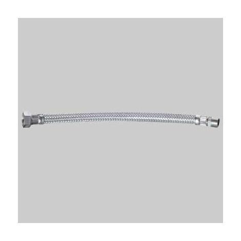 FLESSIBILE IN ACCIAIO INOX 3/8 M X 1/2 F - cm 60