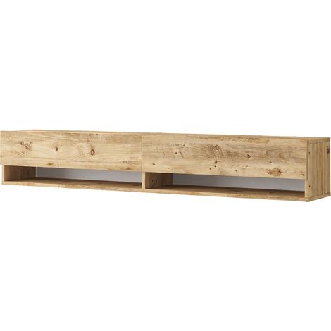 Mueble TV 2 puertas 295 x 180 x 315 cm efecto roble rústico 030007774