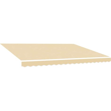 Maison Exclusive - Tessuto di Ricambio per Tenda da Sole Crema 380x295 cm Poliestere (1/5)