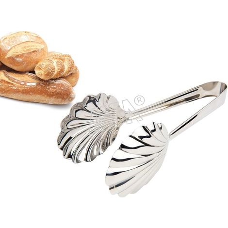 Molla pinza pane a conchiglia in acciaio easy 21 cm