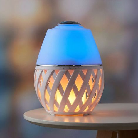 Lufterfrischer Farbwechsel Tischleuchte Raumerfischer Duftöl Diffuser ätherische Öle, Timer, RGB LED Farbwechsel, DxH 14,8x20 cm