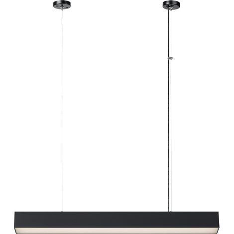 Suspension linéaire moderne noire 80cm LED 32W CCT (1/5)