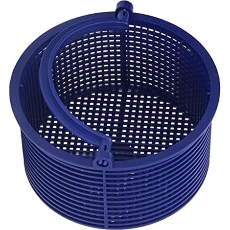 Panier de rechange pour écumoire de piscine Hayward SPX1096, poignée latérale ergonomique, 14 x 14 x 7,5 cm, bleu foncé, collecteur de débris pour outils de nettoyage de piscine (1/5)