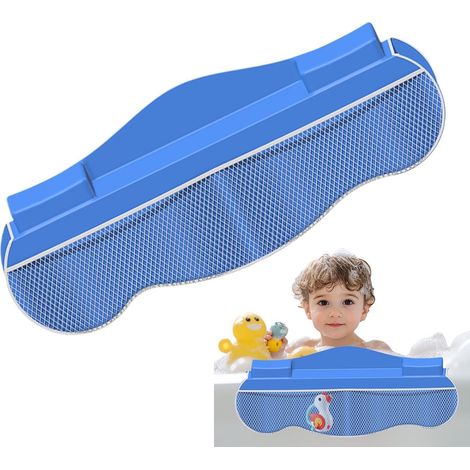 Pare-Éclaboussures Enfant Étagère De Bain 4 Poches En Filet Rangement Pour Les Espace Bain, Accessoires Salle d'Eau, Rangement pour (1/5)