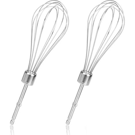 2 batteurs de rechange en acier inoxydable pour mixeur électrique, compatibles 62682RZ 62692 62695V 64699 (12 tiges) (1/5)
