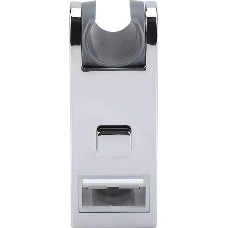 Support de Douche à Main Remplaçable pomme de douche ABS Chromé Réglable en Hauteur Curseur de Douche Barre Rail Porte-Tête Support de Salle de Bains Main de Remplacement Douche Ferroviaire Head (1/5)