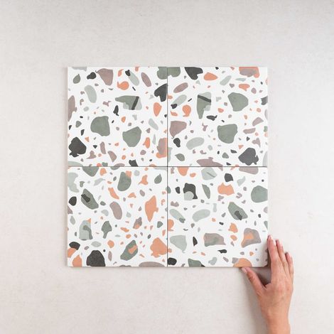 Carrelage effet Terrazzo Vert STAY 20x20 cm Green (1/3)