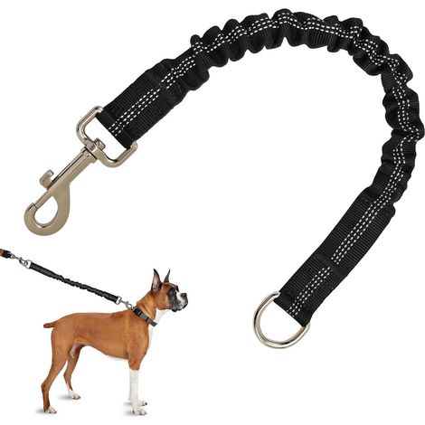 Dog Shock Absorber(2.542cm), elastic dog leash, short nylon leash, perfect cushioning (1/5)