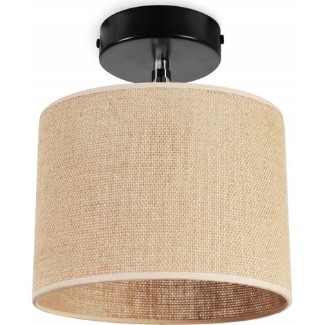 Hängelampe, Wandlampe, Lampenschirm aus Jute, 20 cm (1/5)
