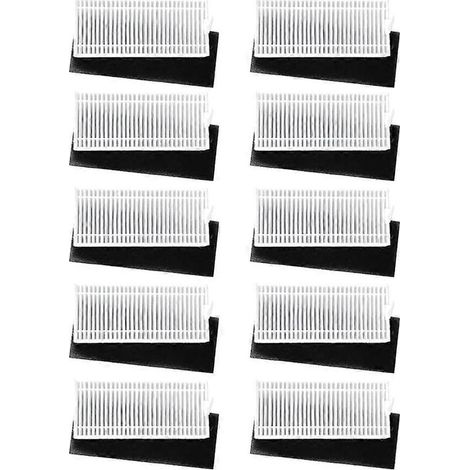 Lot de 10 filtres HEPA de rechange pour aspirateurs robots Tikom G8000/G8000 Pro, Honiture G20 et Laresar Evol 3.