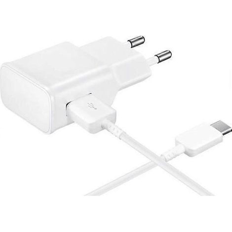 Chargeur + câble de données USB-C - Compatible avec S8/S8 Plus/S9/S9 Plus - 1 mètre - Charge rapide - Blanc (1/5)