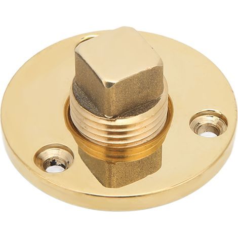 Kit de bouchons de vidange marins, trou de montage de 25mm/1 pouces, Bronze poli miroir pour puits de poissons, coffres à glace, Yacht (1/5)