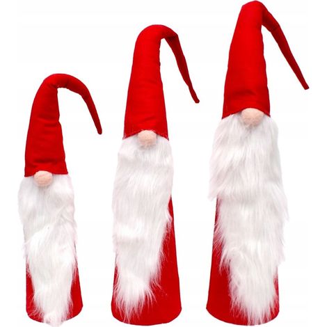 SET DI BABBO NATALE DECORATIVI ROSSI 60, 70, 80 CM 1 pz. (1/5)