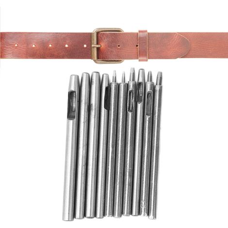 10 Pièces Poinçons à Cuir pour Fabrication de Bracelets Montre et Ceintures DIY Artisanat (1/5)