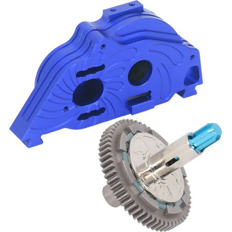 Getriebe mit 57T-Stahlzahnrädern und Gehäuse aus Aluminiumlegierung für ARRMA VORTEKS Big Rock Modellauto im Maßstab 1:10, himmelblau (1/5)