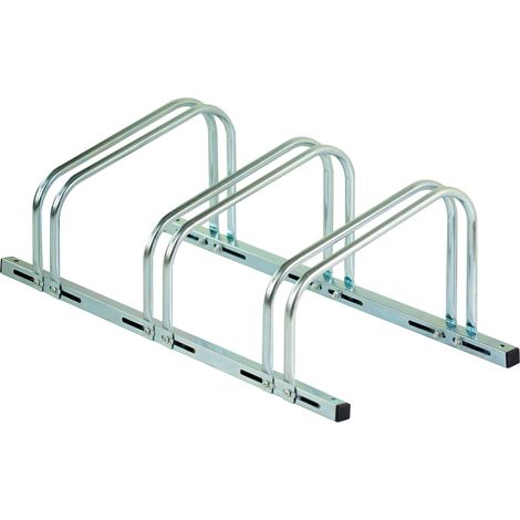 SCHULTE Regalwelt support de stationnement pour vélos, pour 3 emplacements, env. 81x26x37 cm (LxHxP), modulaire, galvanisé (1/4)