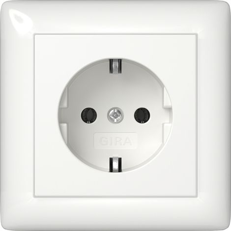 Schuko-Steckdose, Vollplatte, Standard 55 (1/5)