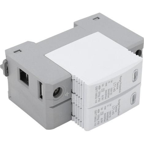 Parafoudre 2P 40kA 1000V, Dispositif de Protection Contre les Surtensions, Matériau Ininflammable et Temps de Réaction Ultra-Rapide (1/5)