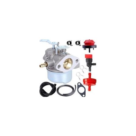 Carburatori HMSK80 compatibili con i motori Tecumseh 640349 ST824, 640052 ST1032, LH318SA, 924082 e Ariens ST624. Adatti anche per macchine da giardino 31AE640F000 e 31AE665E118. (1/4)