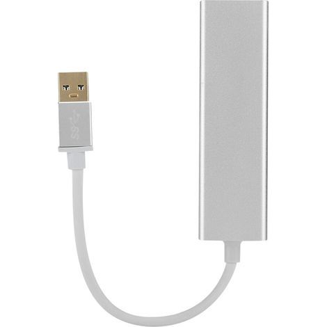 Adaptateur USB vers Ethernet, plug and play, compact et portable, très adaptable, vitesse de transfert de données rapide, convient aux ordinateurs portables. (1/2)