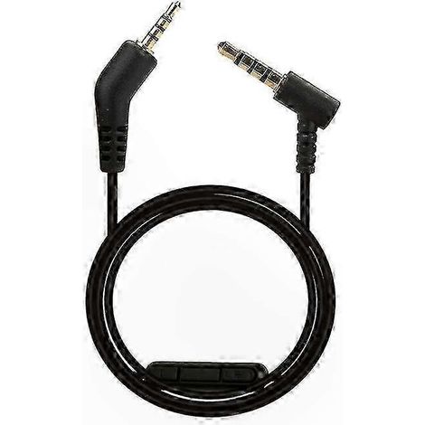 Câble de remplacement noir avec micro pour casque QC3, fil audio compatible Bose, cordon de recharge avec microphone intégré, accessoire de rechange pour écouteurs (1/4)