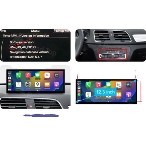 Écran Multimédia Automobile, Écran de Haute Qualité, Compatible avec Audi A1 Q3 2012-2018, T3 HN Avec GPS 12.3 (1/2)