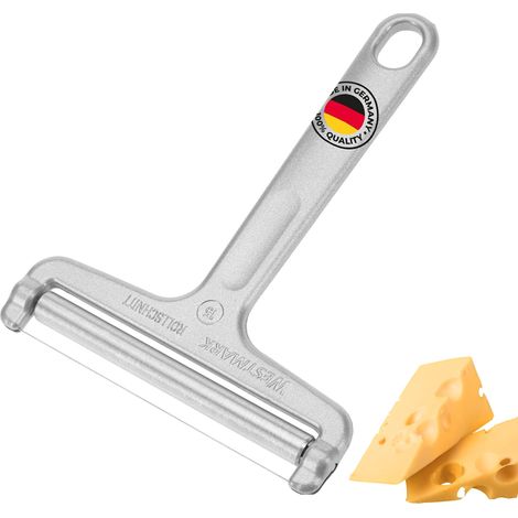 Westmark Affetta-formaggio con rullo e filo tagliente, Spessore regolabile, Acciaio inox/Alluminio, Rollschnitt, Argento, 71002270 (1/4)