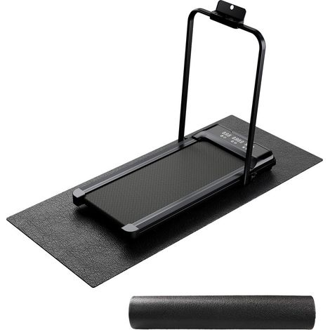 Treadmill mat floor protector - walking pad mat - Protective Floor Mat for Under Stationary Bike, Spin Bike, Fitness Equipment, 160cm x 75cm, Black (1/5)