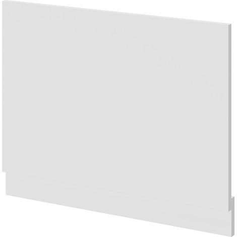Gloss White MDF 700mm End Bath Panel with Plinth (1/4)