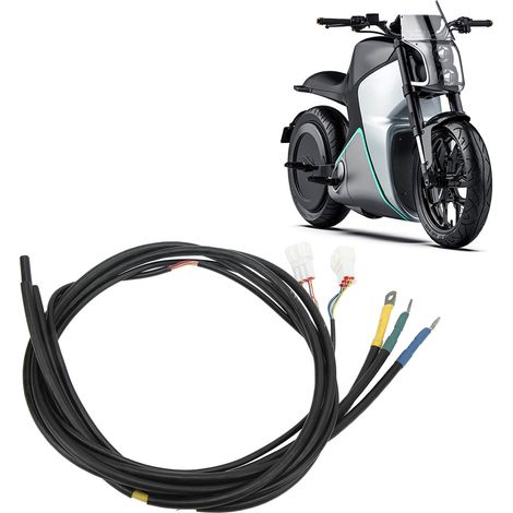 Câble d'extension en fil de cuivre pour moteur divisé de véhicule électrique et de moto, 16 mm², 1,35 m (livré avec PE). (1/5)