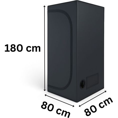 PR Growbox 80x80x180 cm Growzelt Indoor Pflanzenzelt Gewächshaus (1/5)