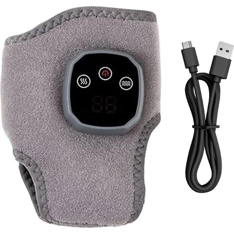 Massage Des Pieds,4 Niveaux de Chaleur Massage Pied Cheville,Enveloppe Chauffante Sans Fil Pour Cheville Mollet Genou - Relaxation Soin Personnel Maison Bureau Voyage Santé (1/5)