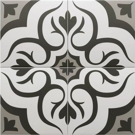 Carrelage Imitation Carreaux De Ciment 20x20 RIVOLI Loiba (1m²) - Les Carreaux de Jean (1/3)