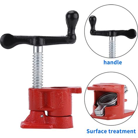 Serre-joint robuste en fer 3/4, lot de 50 pièces, serre-joint rapide pour le travail du bois, emballage en boîte couleur. (1/5)