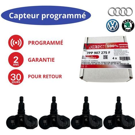 4 sensori TPMS preprogrammati 433 MHz per cerchi Porsche 911/997/991 Boxster Cayman Cayenne Panamera