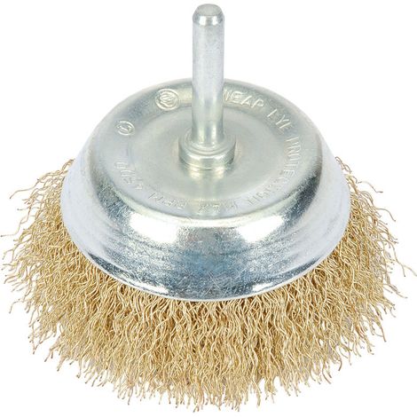 Premium Brassed Wire Cup Brush (50mm) for Metal Surface Cleaning and Surface Preparation