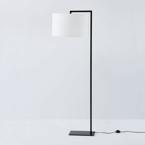 Lampadaire sans abat-jour alcontar - Noir (1/3)