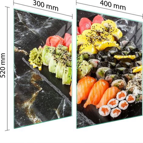 PLACA PROTECTORA DE VIDRIO PARA ESTUFA 70x52 SUSHI (1/5)