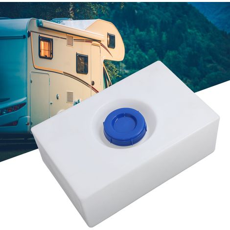 Réservoir d'eau carré de 50 litres (13 gallons) pour camping-cars, caravanes, bateaux et yachts, en polyéthylène de qualité alimentaire (PE), dimensions : 620 x 400 x 230 mm. (1/5)