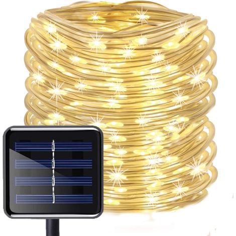 Guirlande lumineuse solaire LED d'extérieur pour jardin, tube en PVC, fil de cuivre-AquaForge
