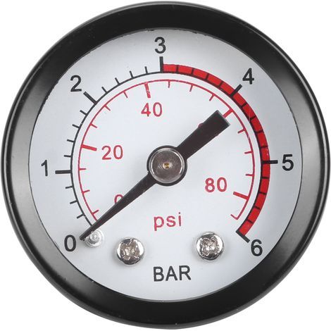 Ersatz-Manometer 0-6 BAR / 0-80 psi für Sprühdüsen aus Edelstahl (1/5)