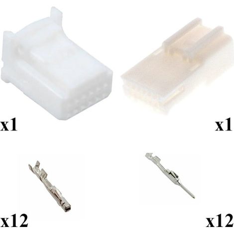 Kit connettore multilock 025 maschio femmina 12 vie