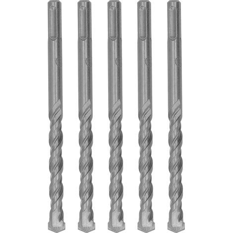 Set mit 5 160-mm-Schlagbohrern, Doppelnut, selbstzentrierende Hartmetallspitze für Ziegel, Stein und Beton, Durchmesser 12 mm / 0,47 Zoll. (1/5)