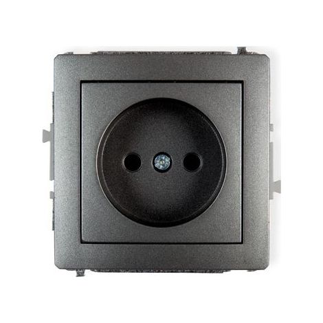 Deco Presa singola b/u grafite 11DGP-1p