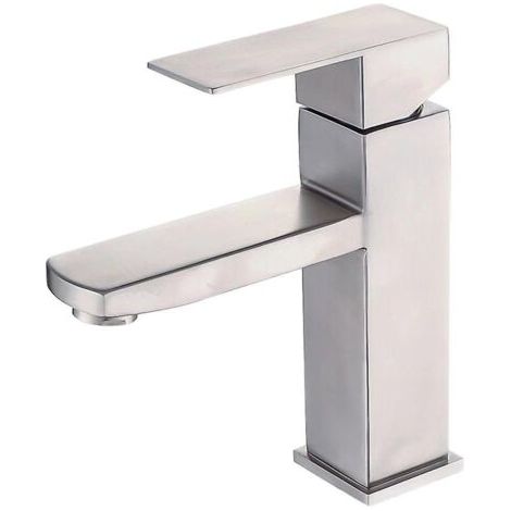 Rubinetto per bagno in acciaio inossidabile 304, rubinetto per acqua calda e fredda, rubinetto per lavabo da bagno, rubinetto sotto lavabo