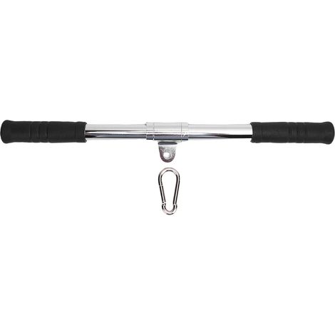 Barre droite déroulante avec poignées en caoutchouc, poignée d'entraînement, tige de traction d'épaule, accessoire de Fitness pour entraîneur (1/5)