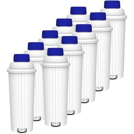 10 Filtres à Eau Compatibles De'Longhi DLSC002 – Remplacement pour Machines Espresso Magnifica S, Eletta Explorer, Dinamica et Série ECAM (1/5)