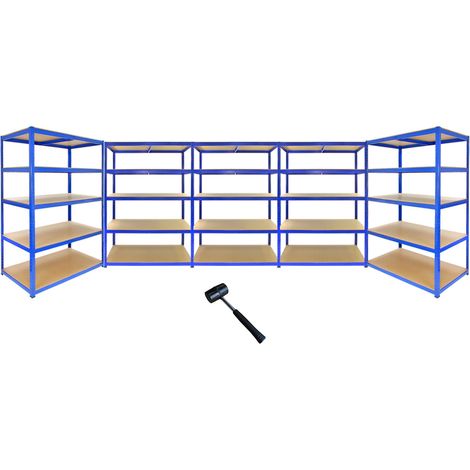 Monster Racking T-Rax Strong Storage Shelves, Blue, 120cm W, 60cm (1/5)