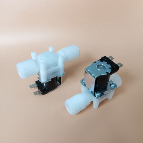 Water inlet solenoid valve for fully automatic washing machines, double-threaded solenoid valve, universal accessory for household appliances FPD180A AC220 110